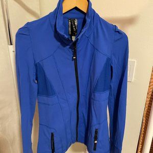 Lorna Jane Blue Zip Up Jacket Size M